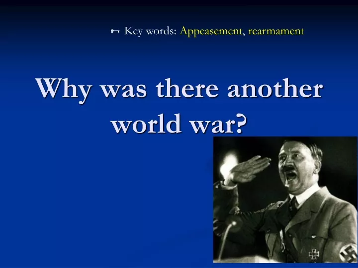 why was there another world war