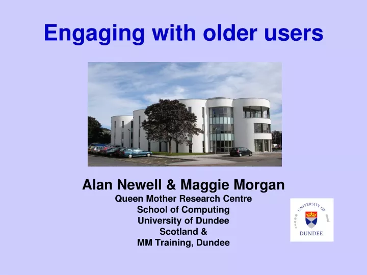 engaging with older users
