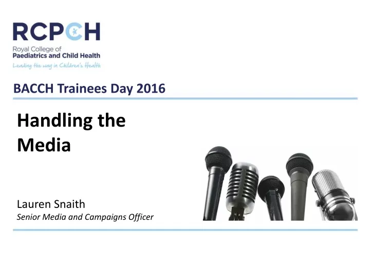 bacch trainees day 2016