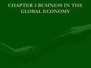 CHAPTER 3 BUSINESS IN THE GLOBAL ECONOMY