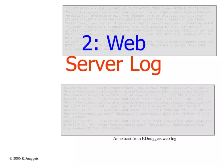 2 web server log