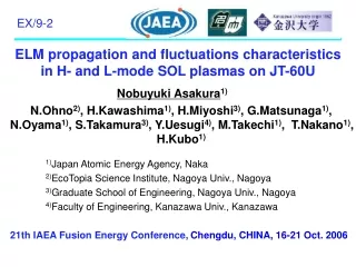 ELM propagation and fluctuations characteristics  in H- and L-mode SOL plasmas on JT-60U