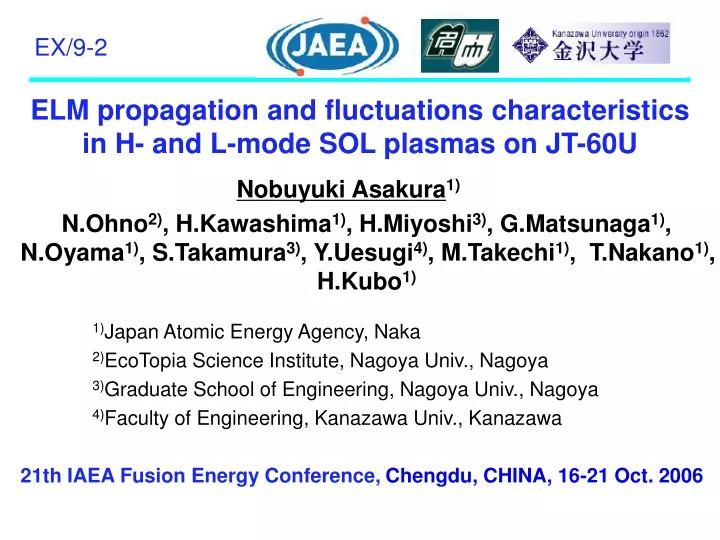 elm propagation and fluctuations characteristics in h and l mode sol plasmas on jt 60u