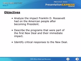 Analyze the impact Franklin D. Roosevelt had on the American people after becoming President.