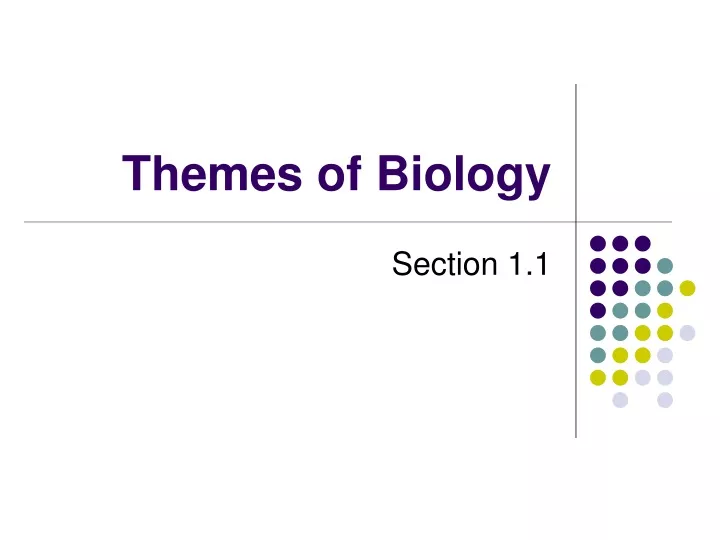 themes of biology