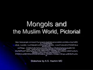 Mongols and the Muslim World, Pictorial