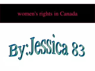 women's rights in Canada