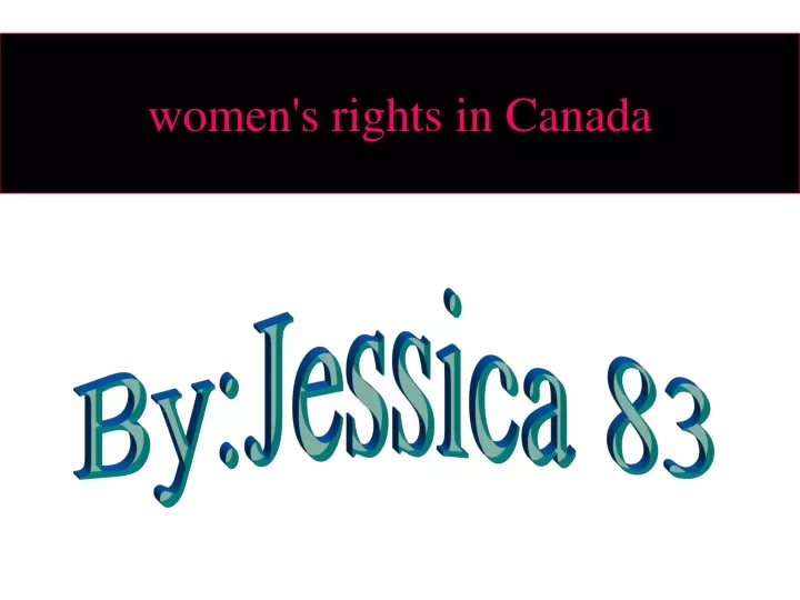 women s rights in canada