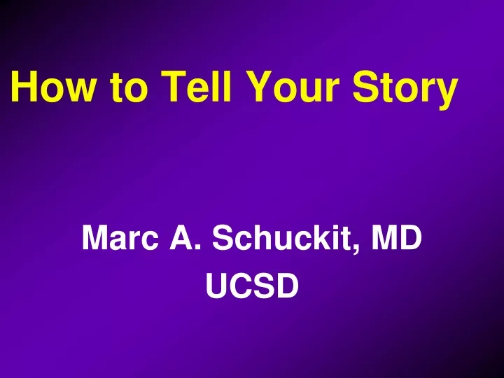 how to tell your story