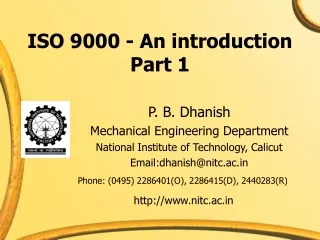 ISO 9000 - An introduction Part 1