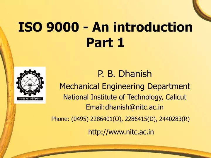 iso 9000 an introduction part 1