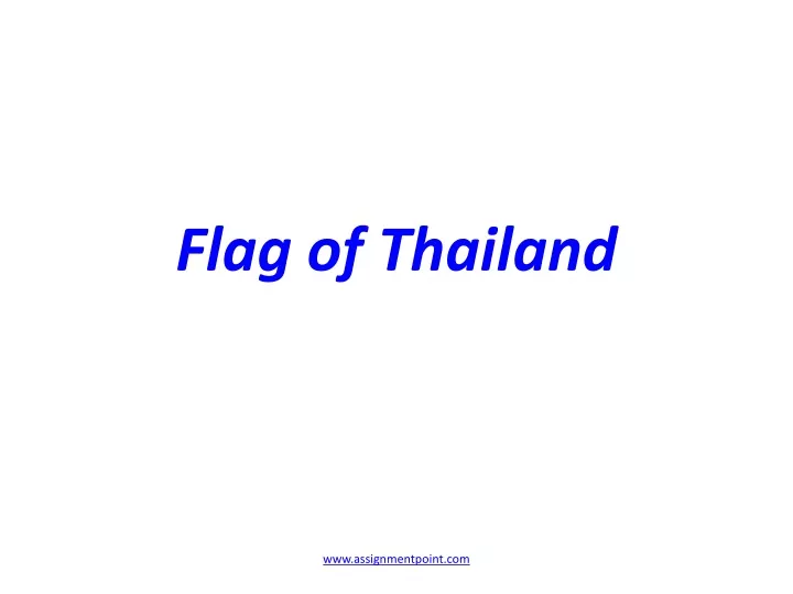 flag of t hailand