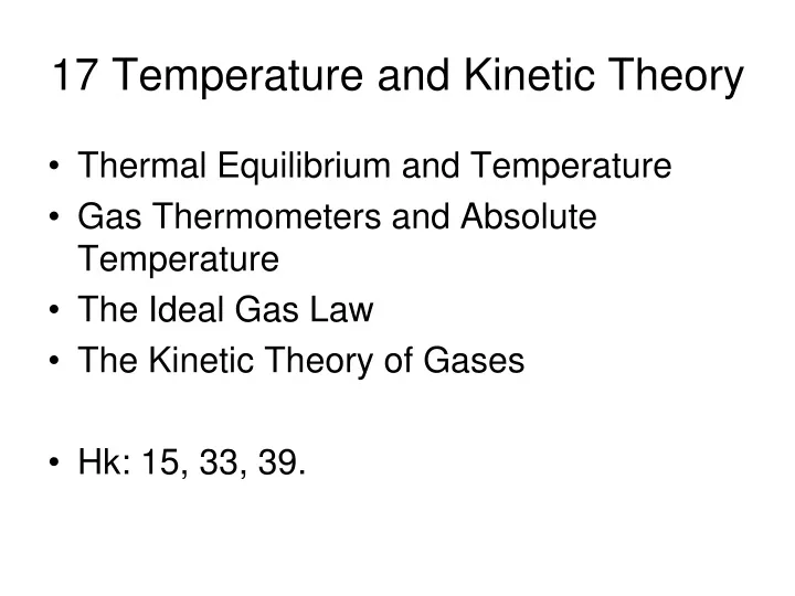17 temperature and kinetic theory