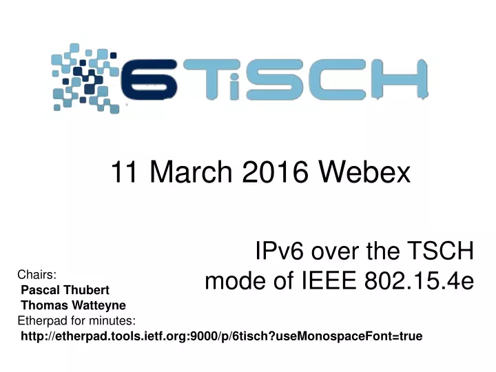 11 march 2016 webex
