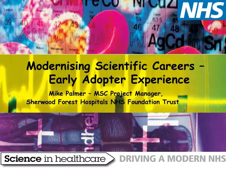 modernising scientific careers early adopter