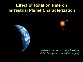 Effect of Rotation Rate on Terrestrial Planet Characterization