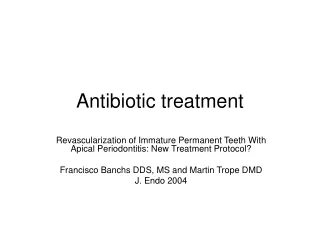 Antibiotic treatment