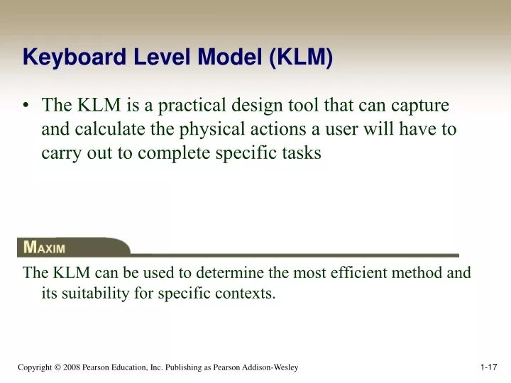keyboard level model klm