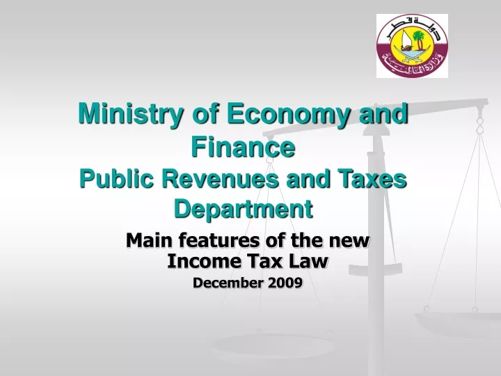 ministry of economy and finance public revenues and taxes department