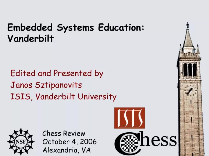 embedded systems education vanderbilt