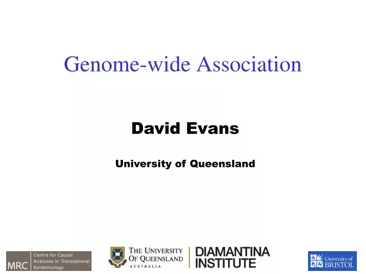 genome wide association