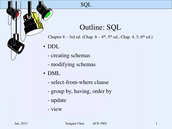 outline sql chapter 8 3rd ed chap