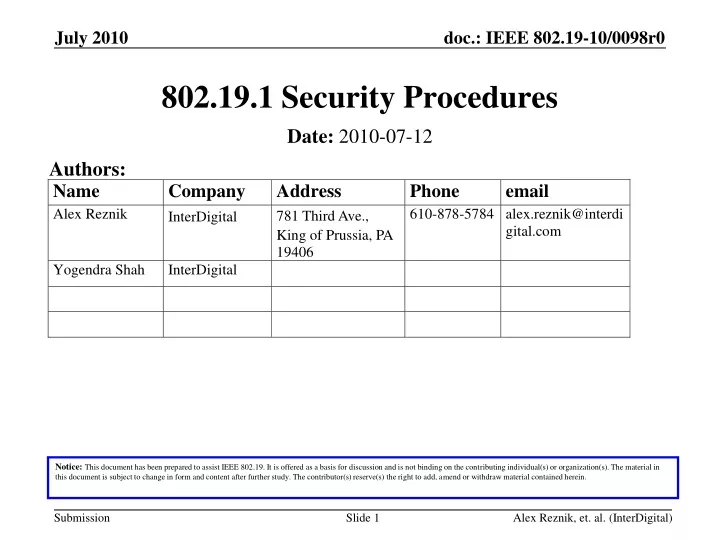 802 19 1 security procedures