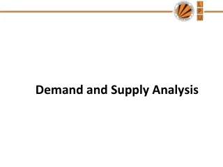 Demand and Supply Analysis