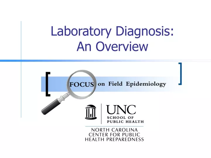laboratory diagnosis an overview