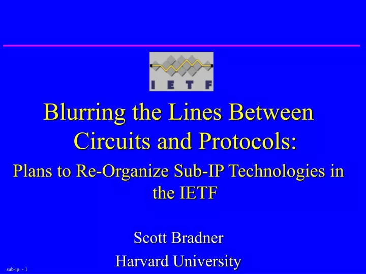 blurring the lines between circuits and protocols