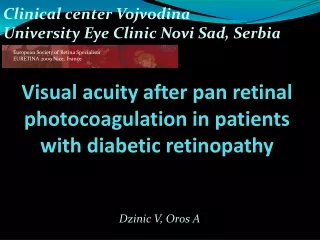 Visual acuity after pan retinal photocoagulation in patients with diabetic retinopathy