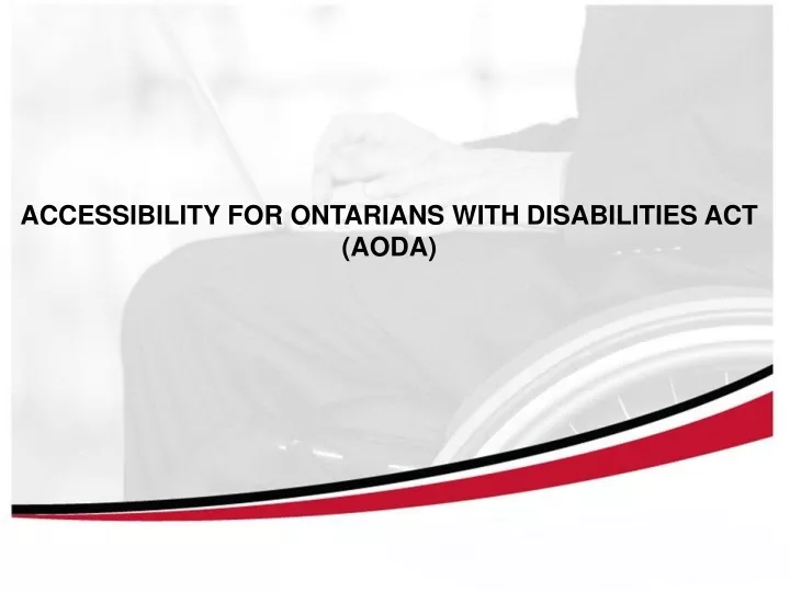 accessibility for ontarians with disabilities