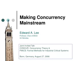 Making Concurrency Mainstream