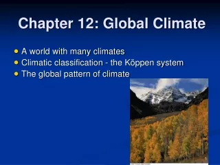 Chapter 12: Global Climate