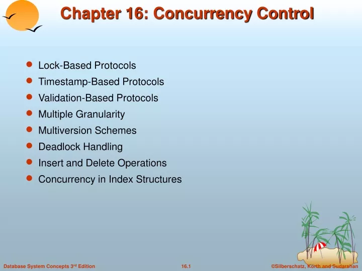 chapter 16 concurrency control