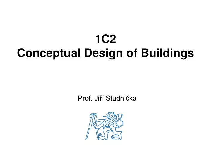 1 c 2 conceptual design of buildings