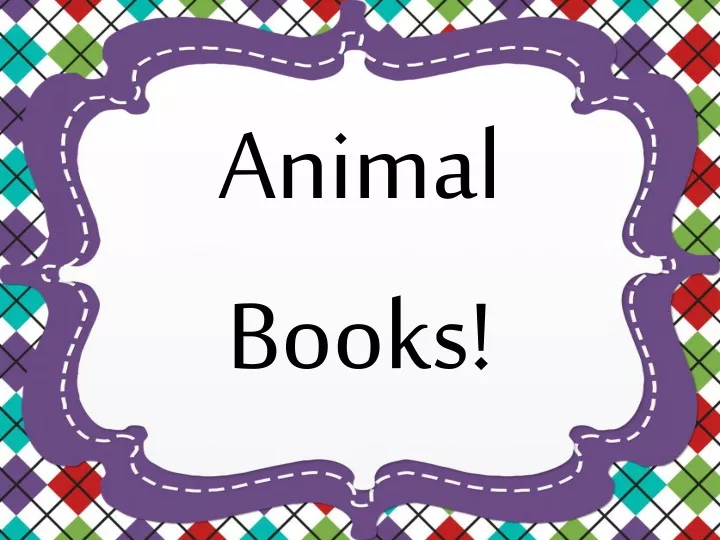 animal books