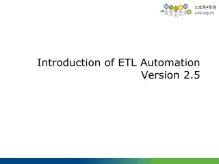 Introduction of ETL Automation Version 2.5