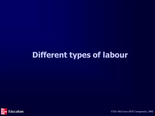 Different types of labour