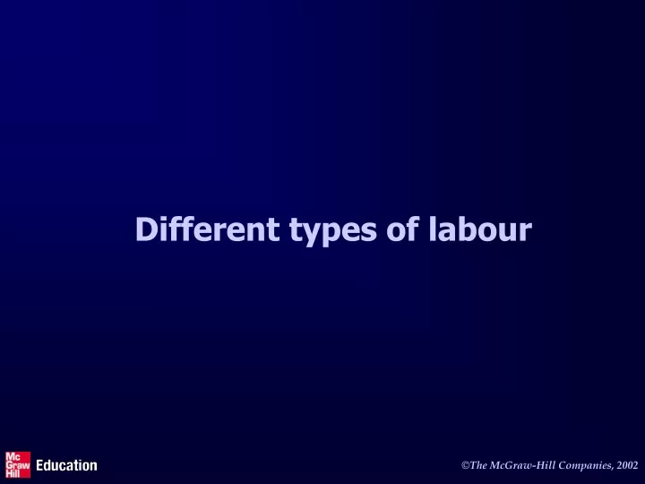 types of labour presentation