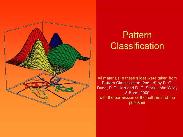 pattern classification all materials in these