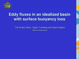 Eddy fluxes in an idealized basin with surface buoyancy loss