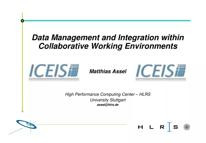 data management and integration within
