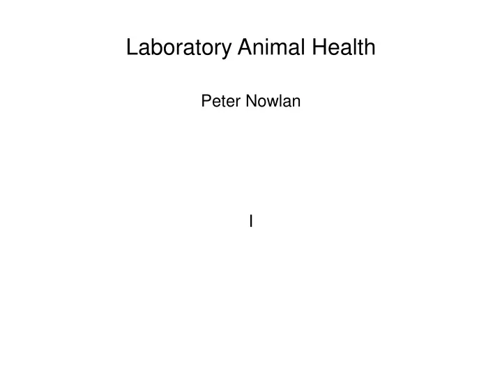 laboratory animal health