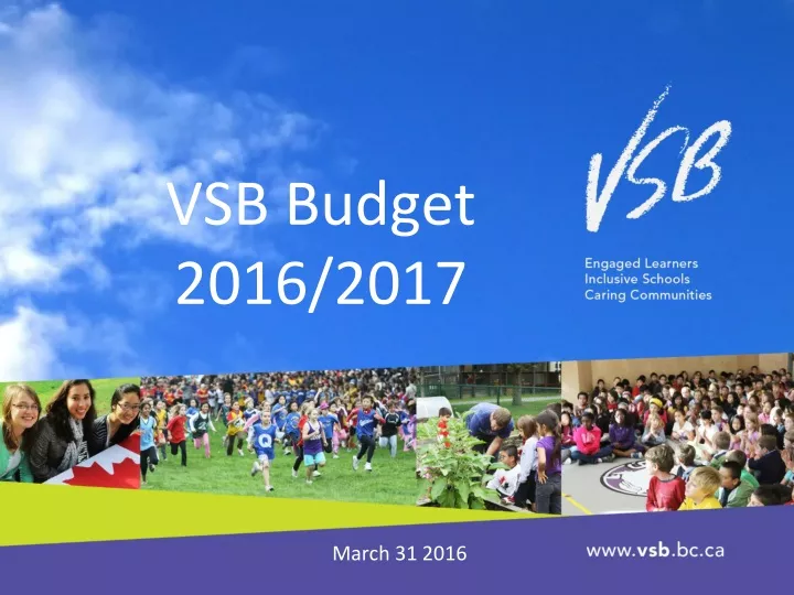 vsb budget 2016 2017