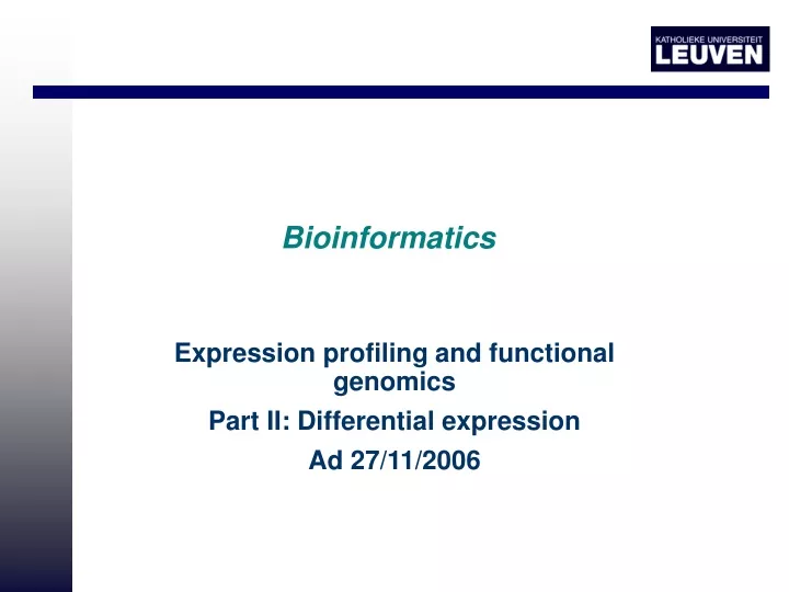 bioinformatics