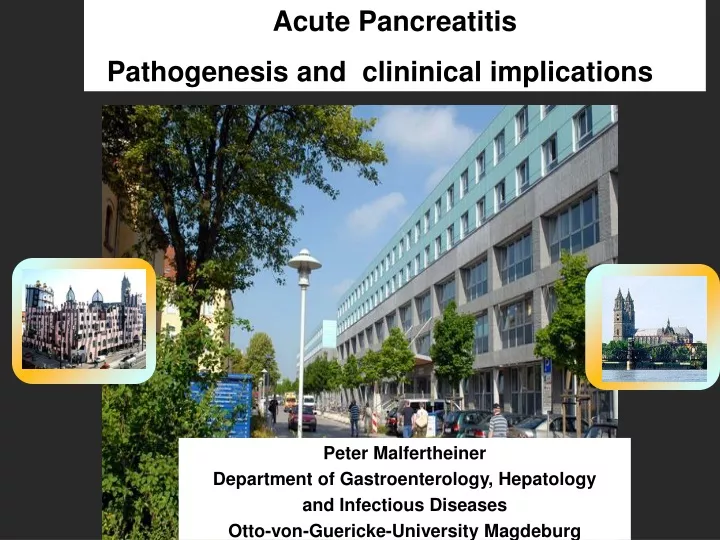acute pancreatitis pathogenesis and clininical
