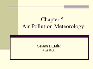 Chapter 5 .  Air Pollution Meteorology