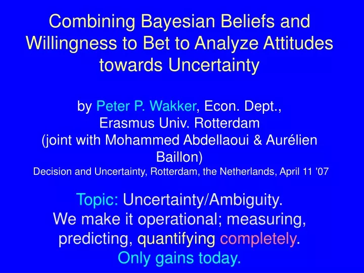 combining bayesian beliefs and willingness