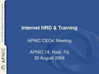 Internet HRD &amp; Training